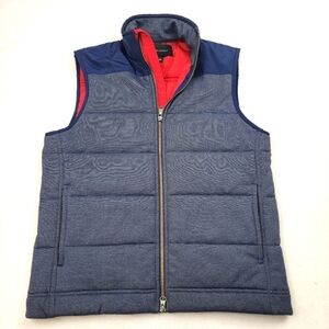 Banana Republic navy textured paneled vest
